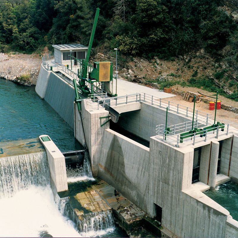 Opere di presa sul fiume Roya